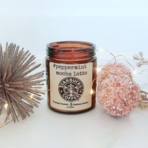 NEW Peppermint Mocha Latte Soy Candle~Starbucks